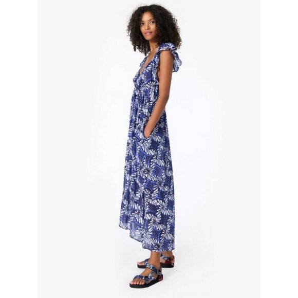 💕XIRENA💕 Leyla Dress ~ Water Blue Print Large - Picture 7 of 16